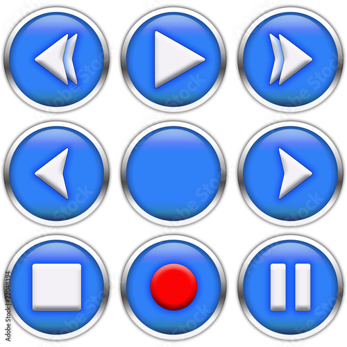 Free Download media player buttons - GFXLoad