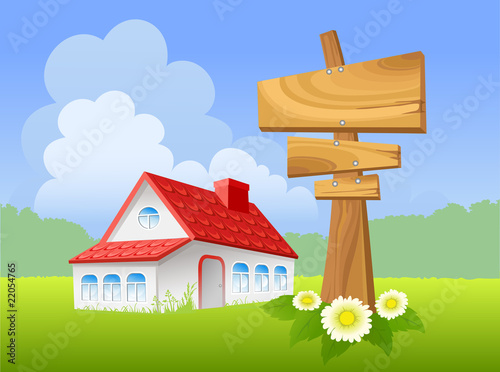 Landscape with house