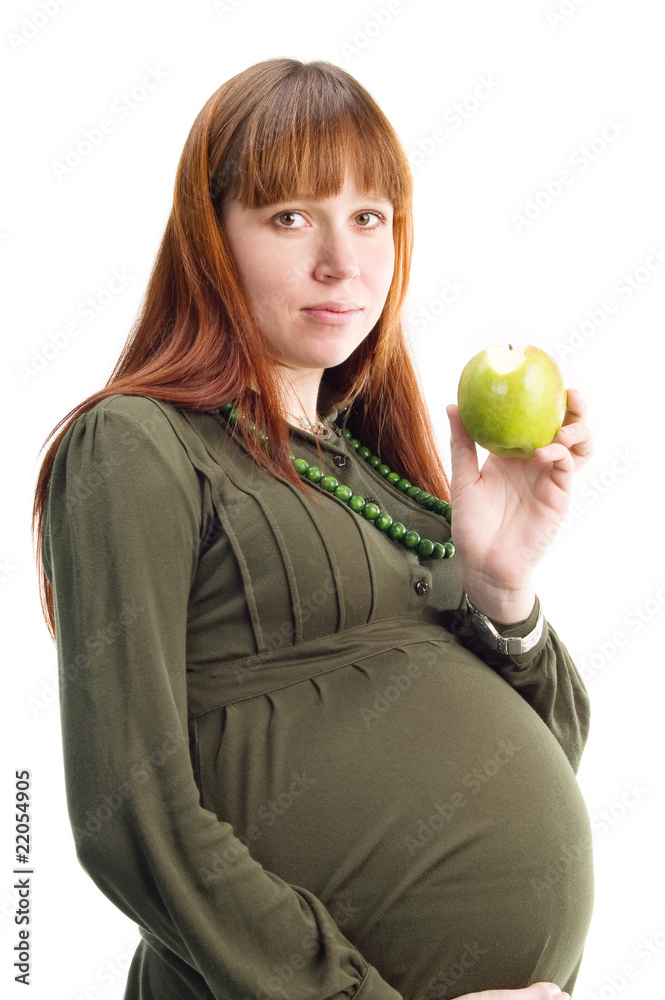 she is in her nine month of pregnancy she is in her nine month of pregnancy