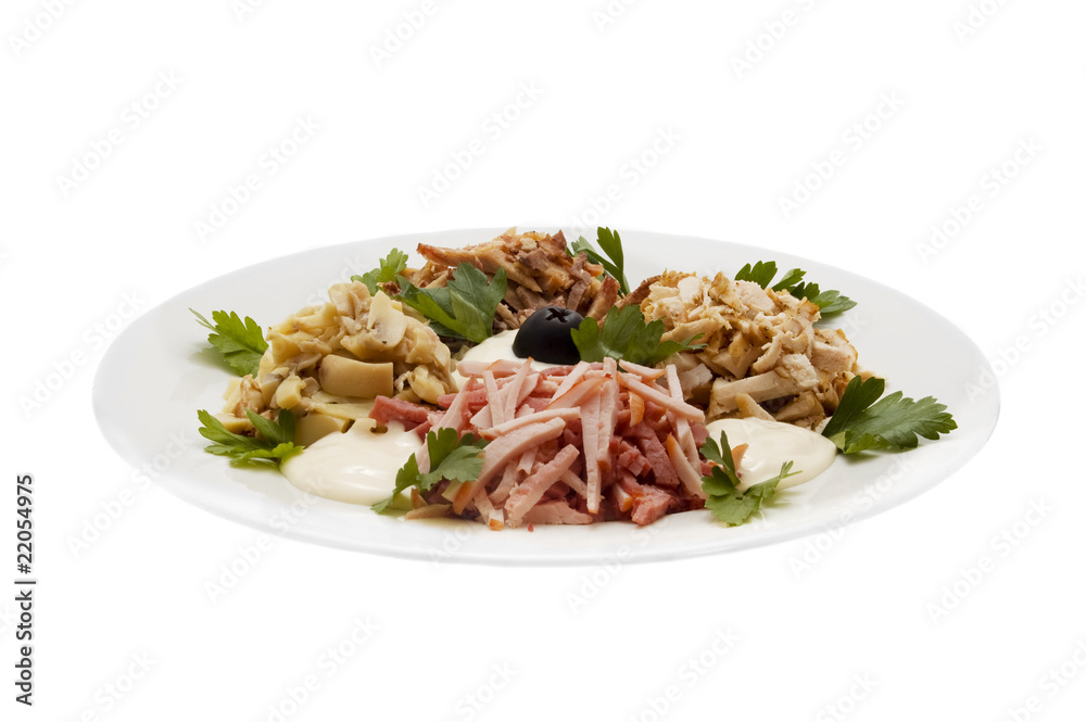 meat dish on plate, restaurant menu series meat dish on plate, restaurant menu series