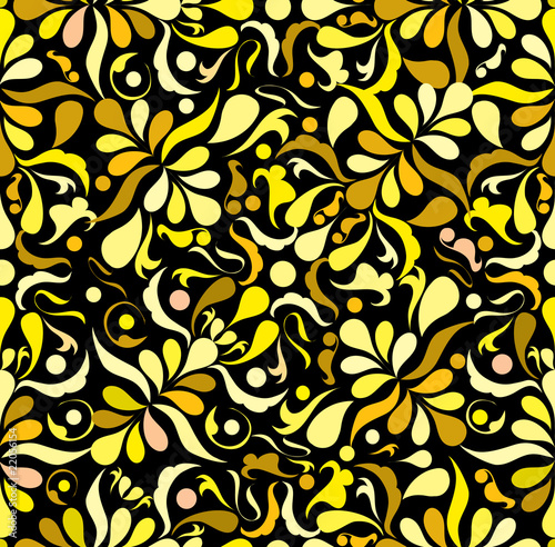 Yellow seamless patten, vector illustation