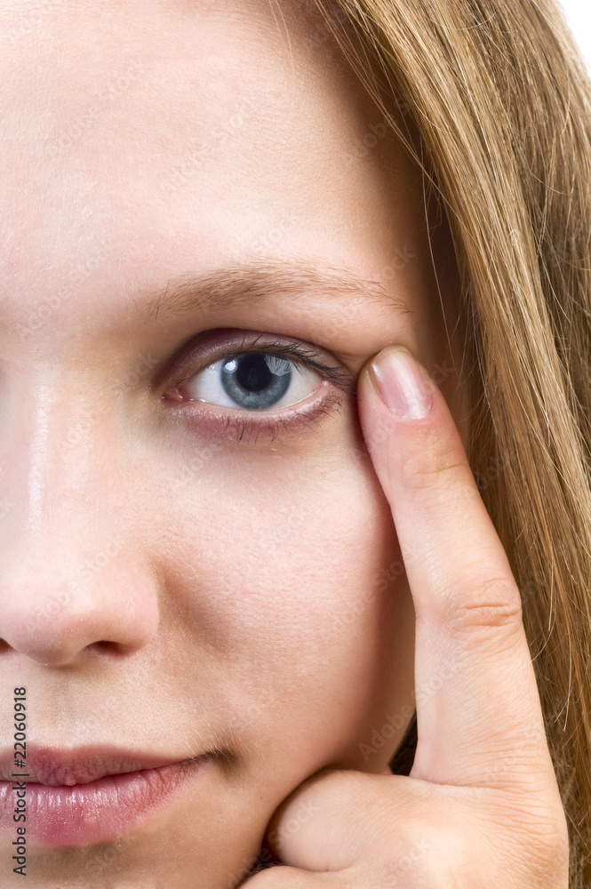 Naklejka premium eye massage