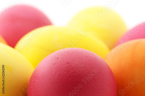 Easter eggs close-up