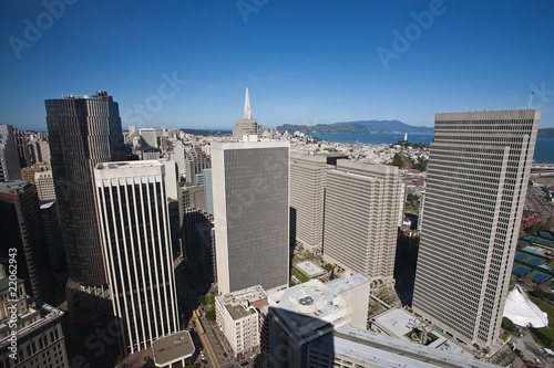 Aerial view of Embarcadero Center in San Francisco