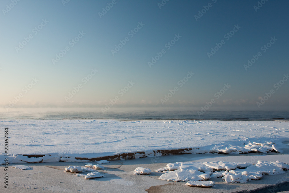 Fototapeta premium Frozen sea