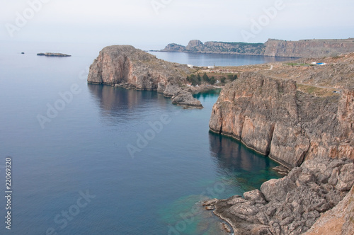 Lindos cliff
