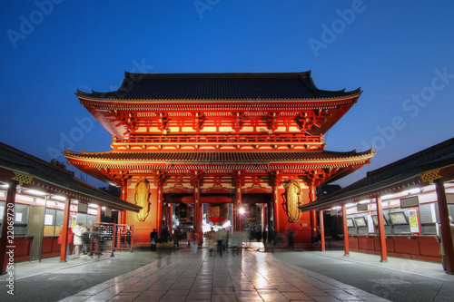 Gate at Senso-ji Temple in Asakusa, Tokyo, Japan