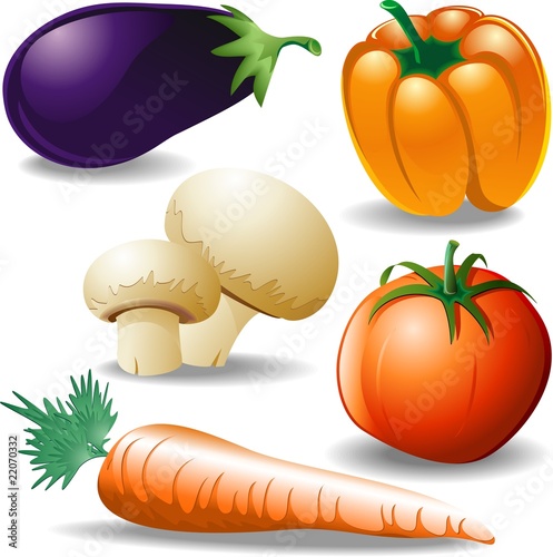 Verdure Varie-Various Vegetables-Vector