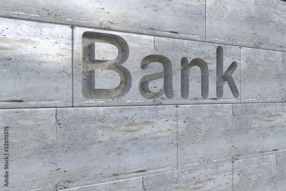 Fototapeta premium Bank letter