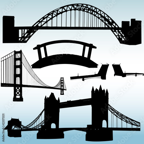 bridges collection - vector