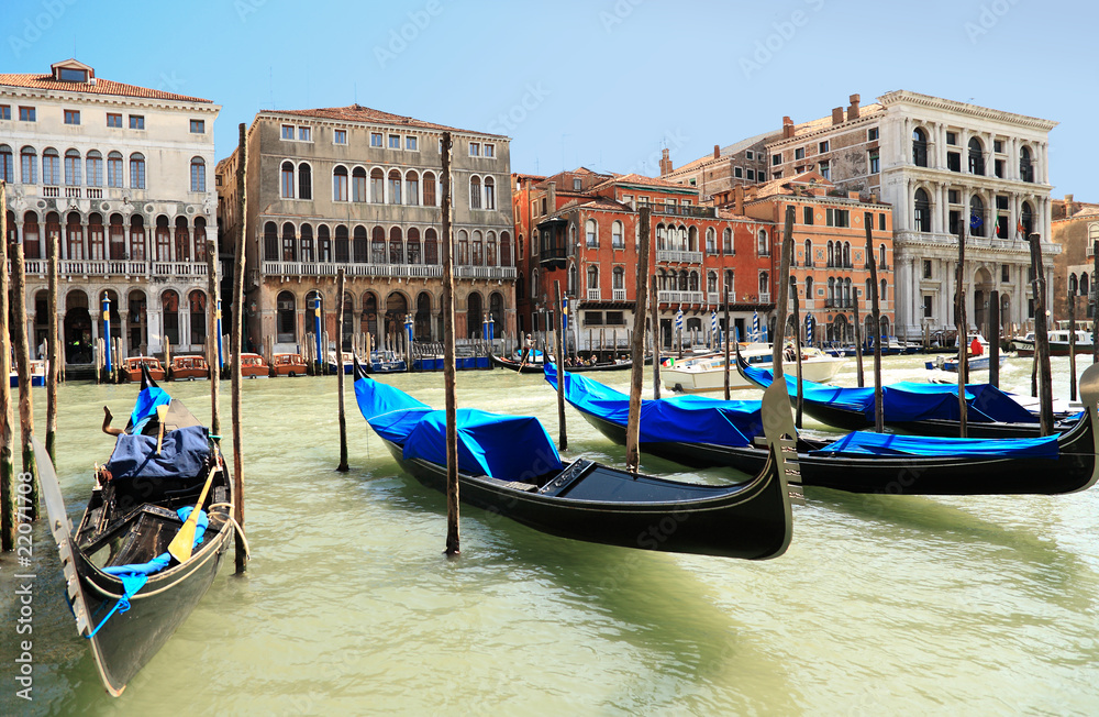 gondolas in venice