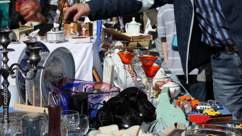 Trödelmarkt mit Krimskram