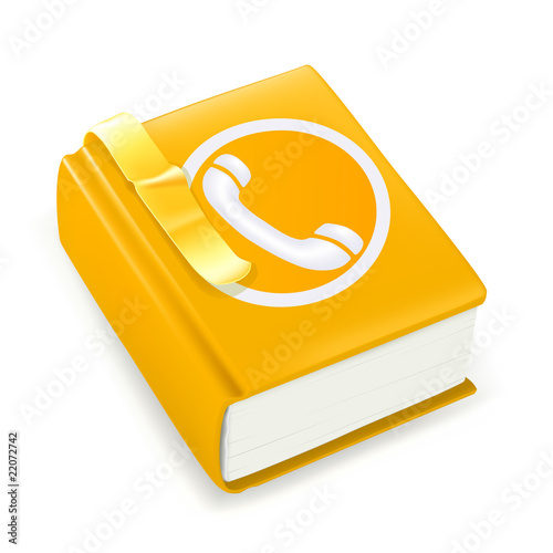 Telephone directory, vector icon