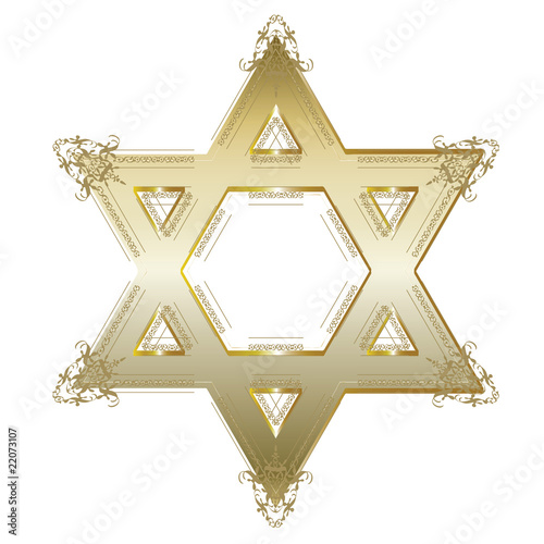 Gold Star Of David Symbol