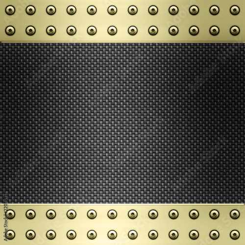 carbon fibre and gold background