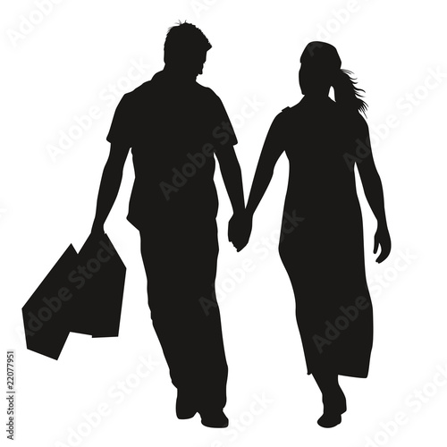 Silhouettess couple