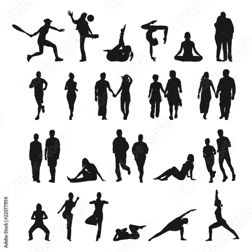 Collection de silhouettes