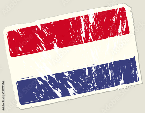 Grunge dutch flag