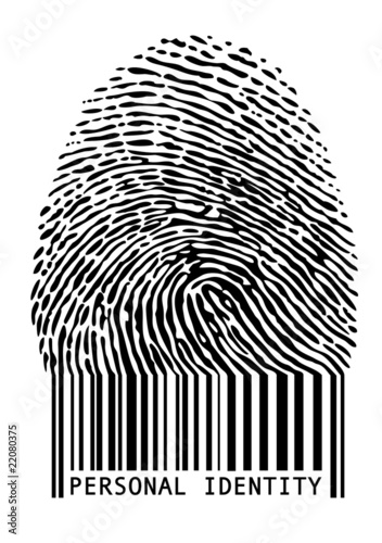 barcode fingerprint, vector