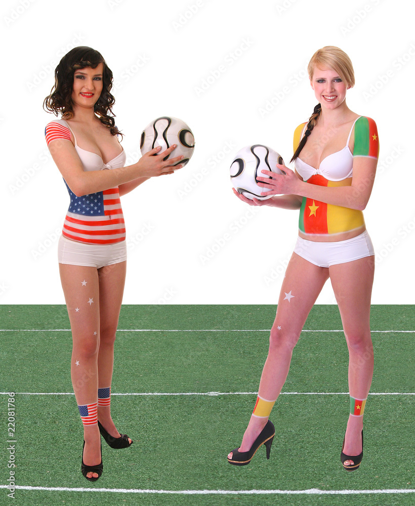 WM 2010 Spiel USA - Kamerun mit Rasen WM 2010 Spiel USA - Kamerun mit Rasen