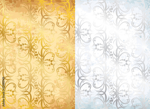 gold an silver background vector