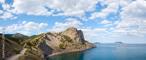 summer rocky coastline