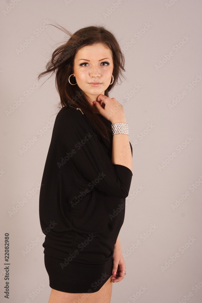 Naklejka premium very sexy young girl