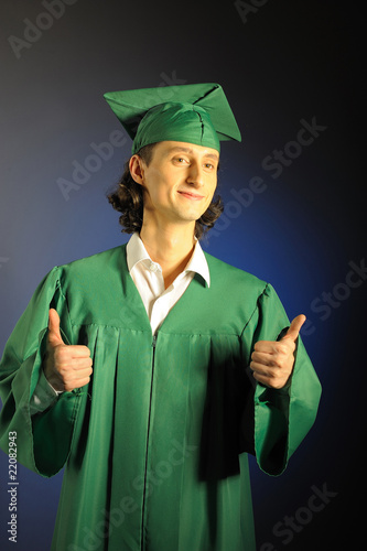 portrait of a happy succesful man on his graduation day