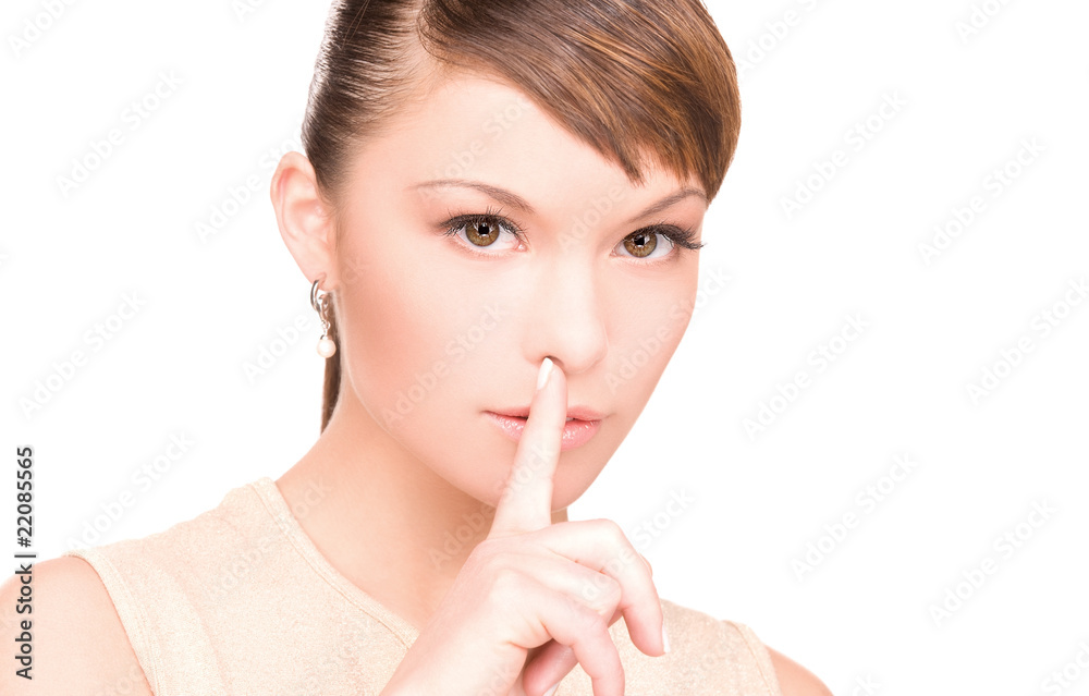 finger on lips