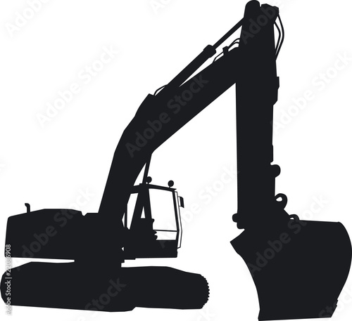 Bagger Frontansicht