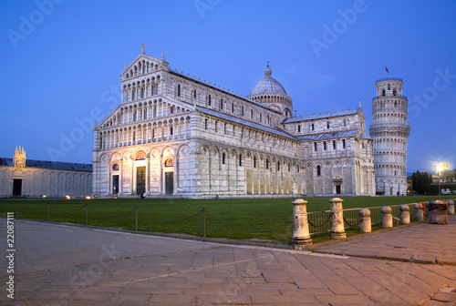 Pisa - cathedral in evening