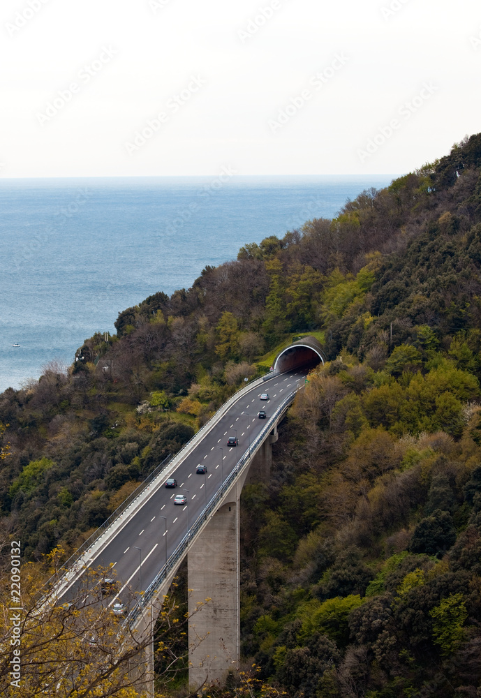 Obraz premium Autostrada sul mare