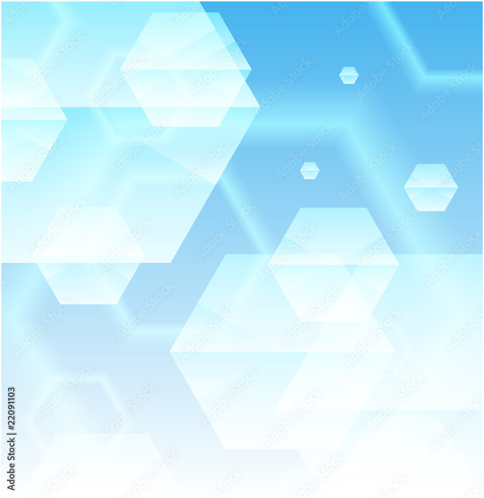 Hexagon Shapes on Colorful Abstract Background Hexagon Shapes on Colorful Abstract Background