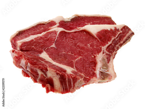 Raw Rib Eye Steak