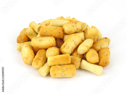 Bite sized bread stick croutons