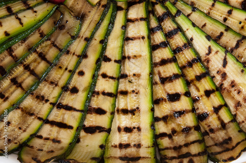 Zucchine grigliate a ventaglio