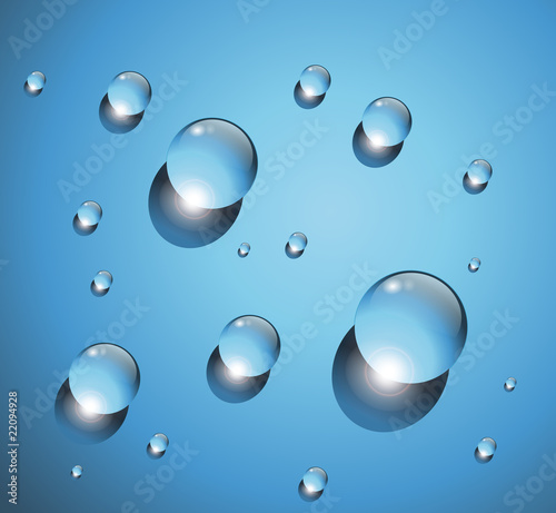 Water drops vector background.