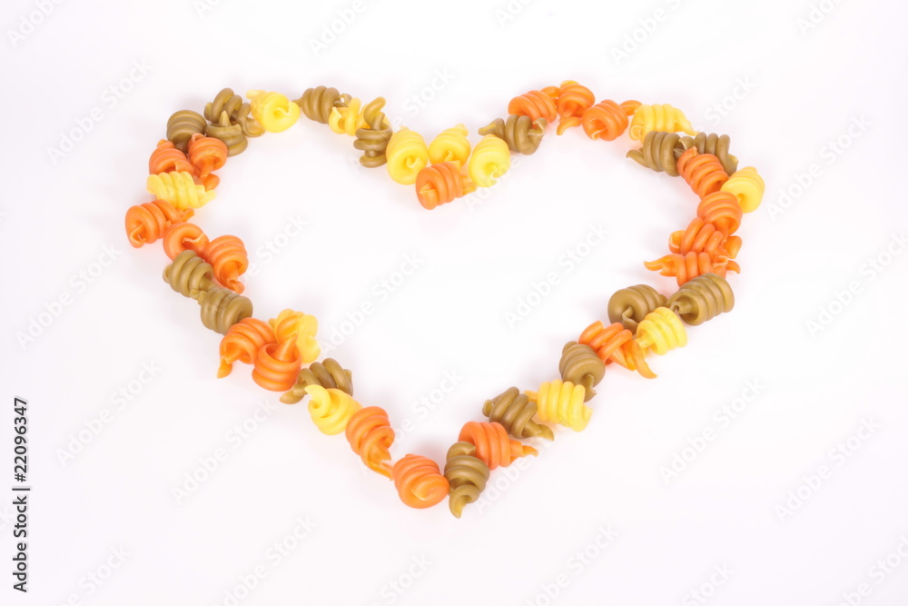 Obraz premium Nudelherz