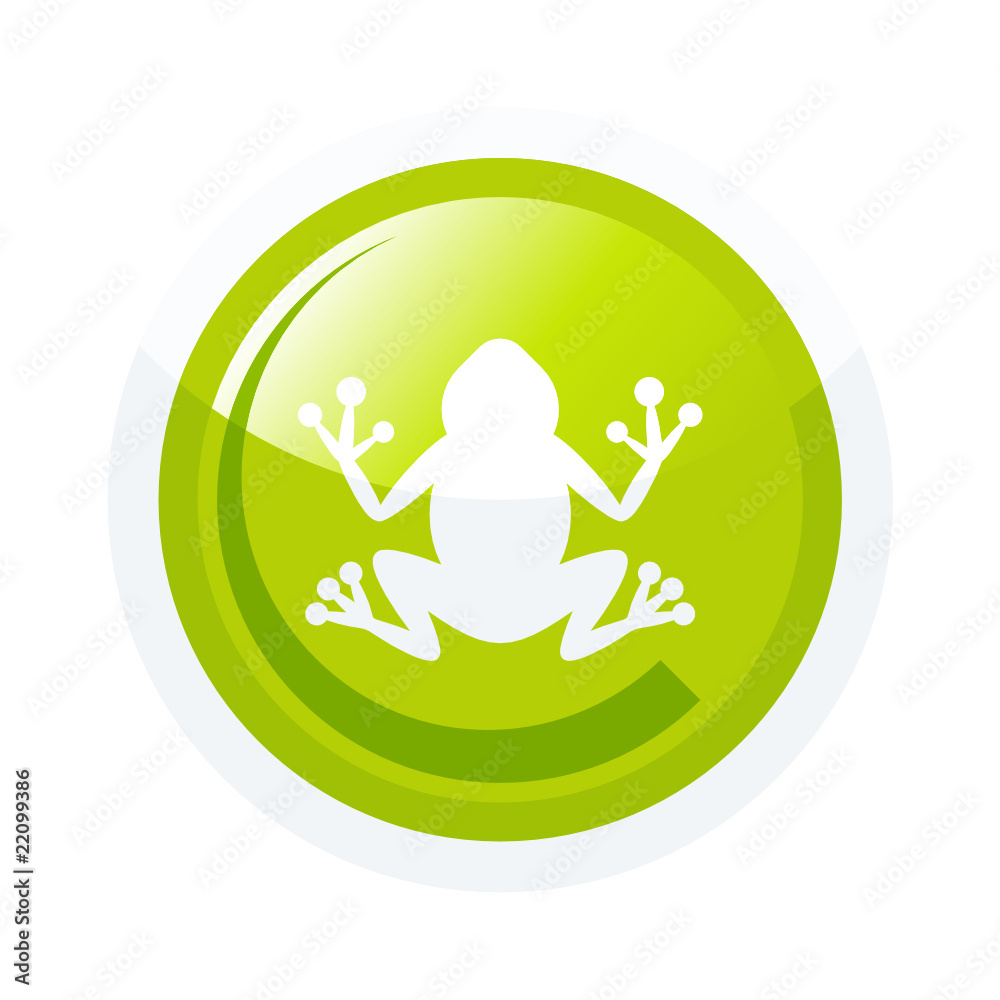 frosch symbol zeichen kröte button – Stock-Vektorgrafik | Adobe Stock