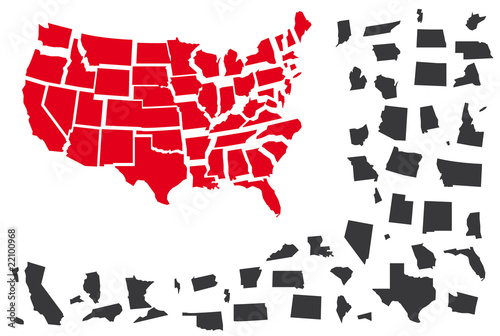 USA map puzzle