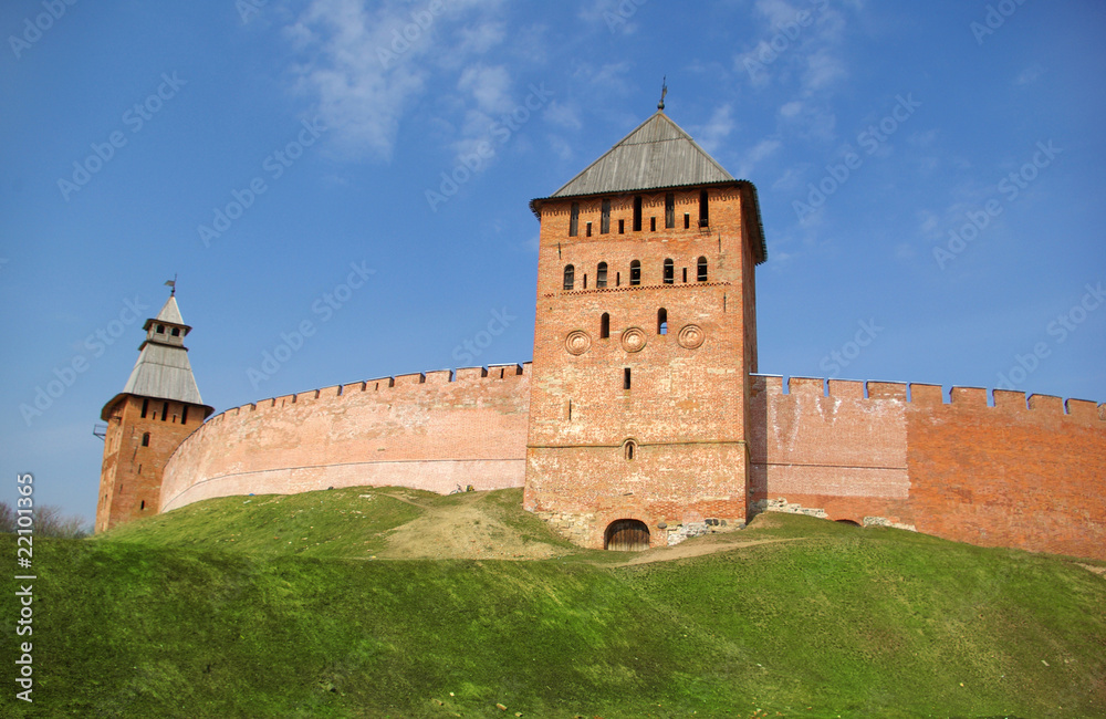 Wall of Novgorod Kremlin
