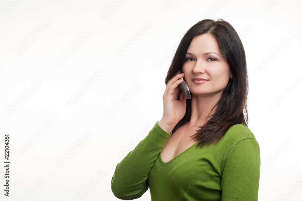 Woman on phone