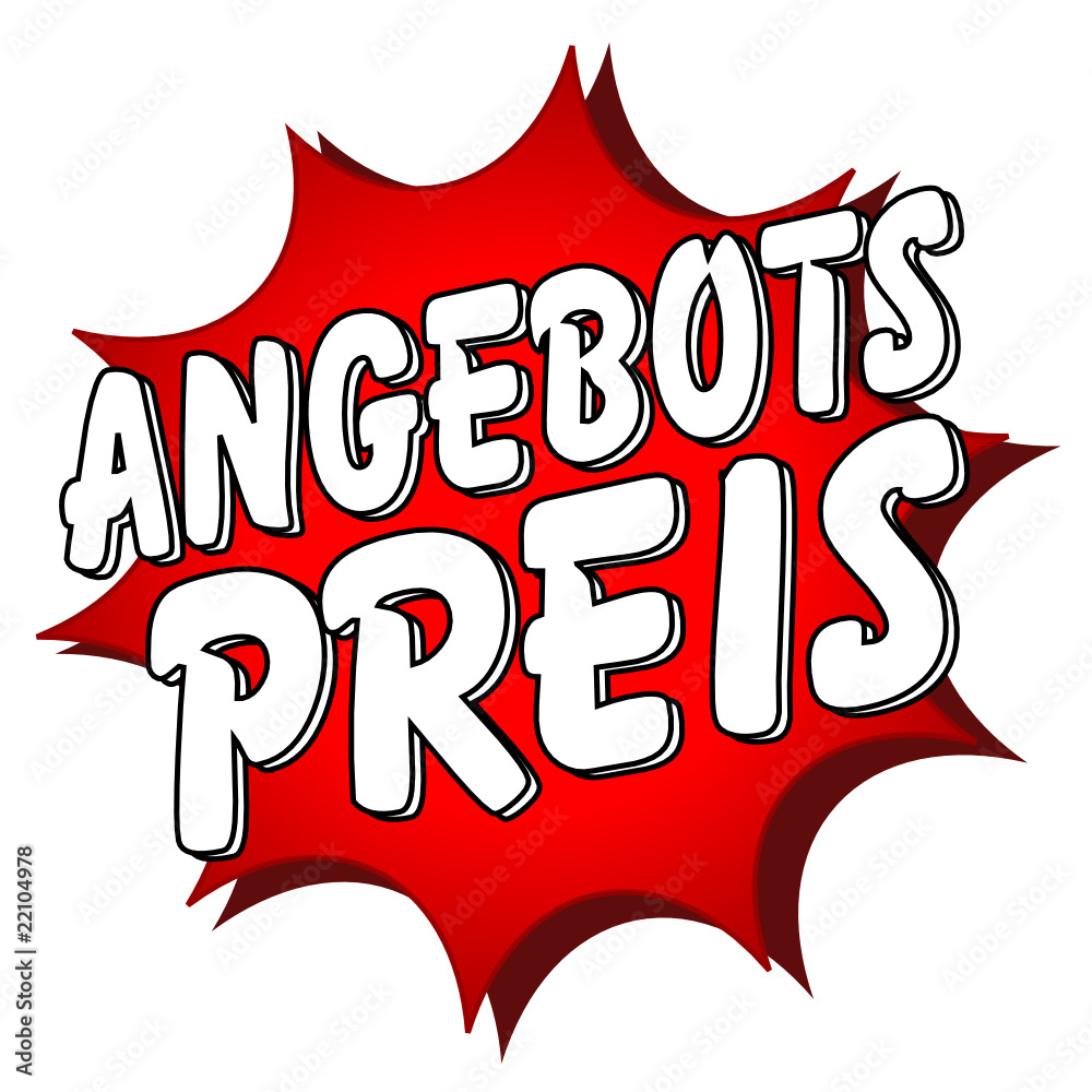 Fototapeta premium Angebotspreis