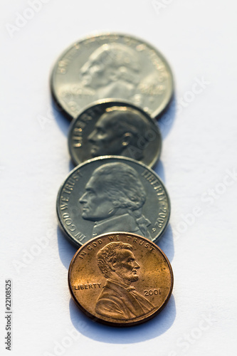 Obraz na plátne The American coins