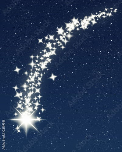 christmas wishing shooting star