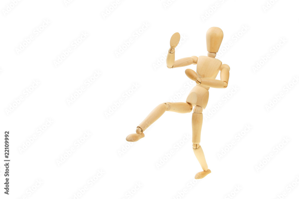 Artists mannequin in a fighting pose Artists mannequin in a fighting pose