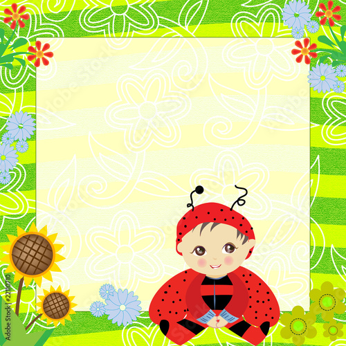 ladybird invitation card