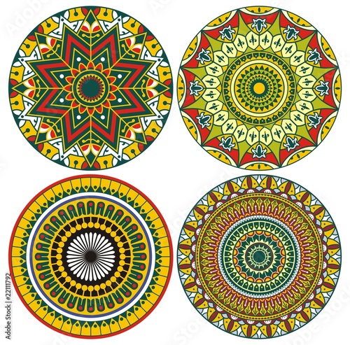 patterns ornaments circles and details
