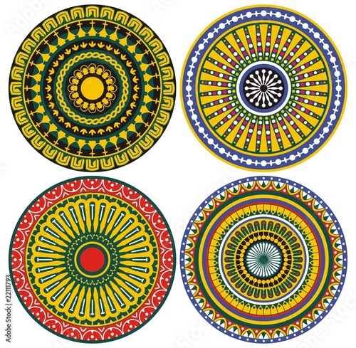patterns ornaments circles and details