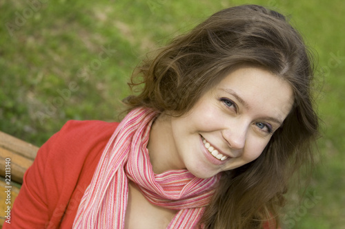 Beautiful girl in a park